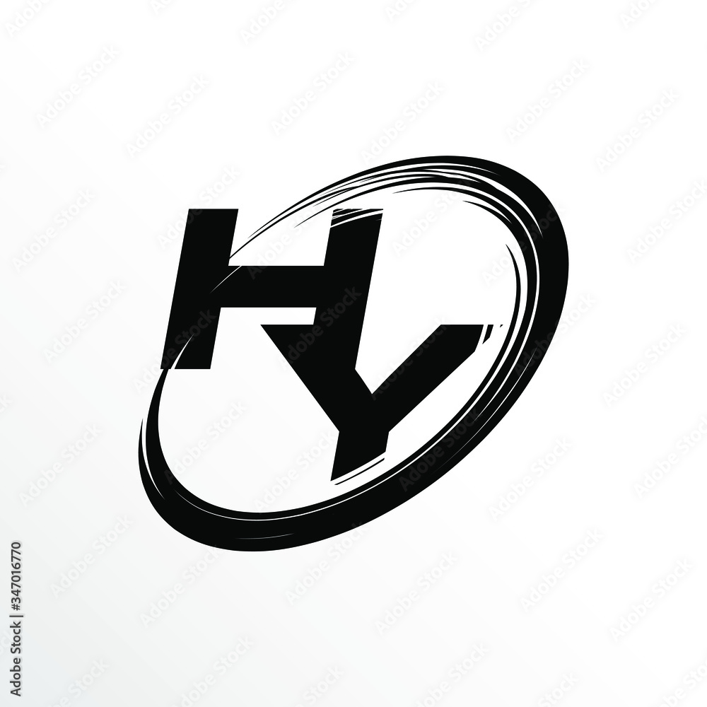 Initial Letter HY Brush Effect Logo Design
Initial Letter HY Brush Effect Logo Design