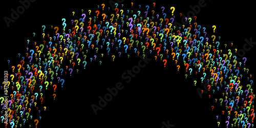 Question marks Quiz, doubt poll query public poll.