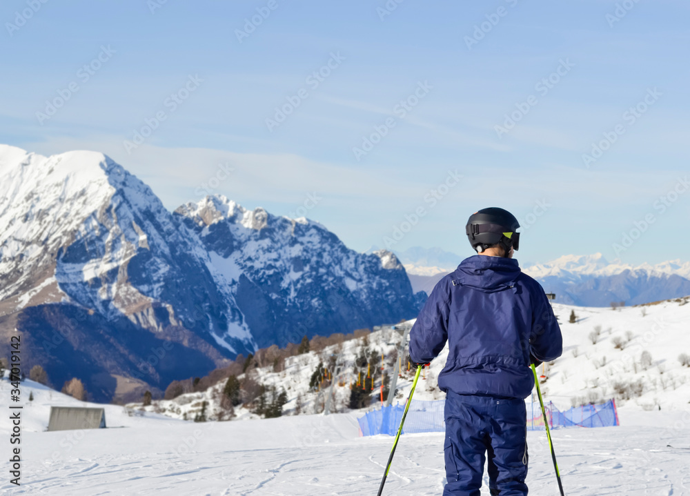 blue sky in the mountains of the Alps blue sky in the mountains of the Alps