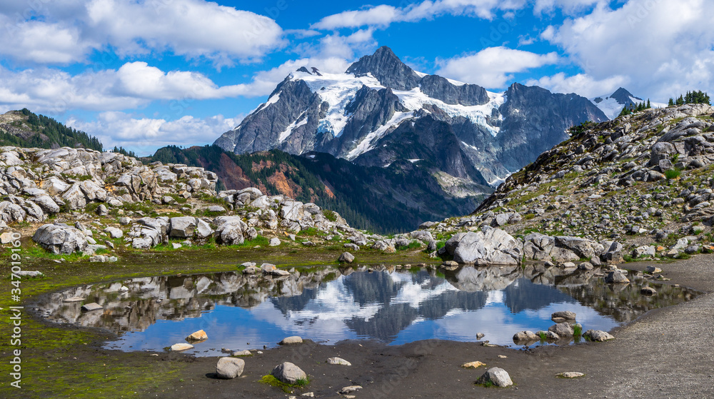 Reflection of Mt. Shuksan in Mt. Baker-Snoqualmie National Forest | Washington