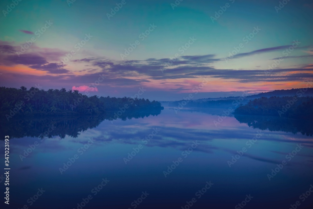 Before sunrise over the lake Before sunrise over the lake