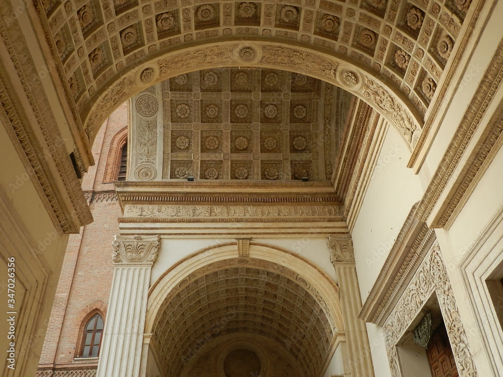 Mantua, Italy, Basilica of Sant' Andrea, Porch, Detail