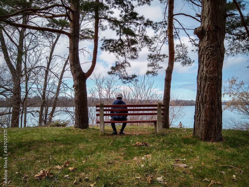 boy on a bench boy on a bench