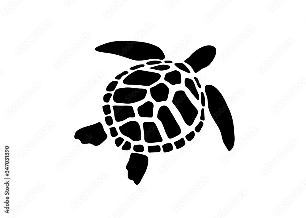 Vector of turtle design on white background. Wild Animals, Business ...