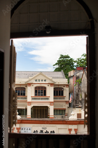 Generic building detail around the streets of George Town  Penang Island