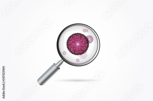 Searching Corona virus organism infection COVID-19 test research science and technology