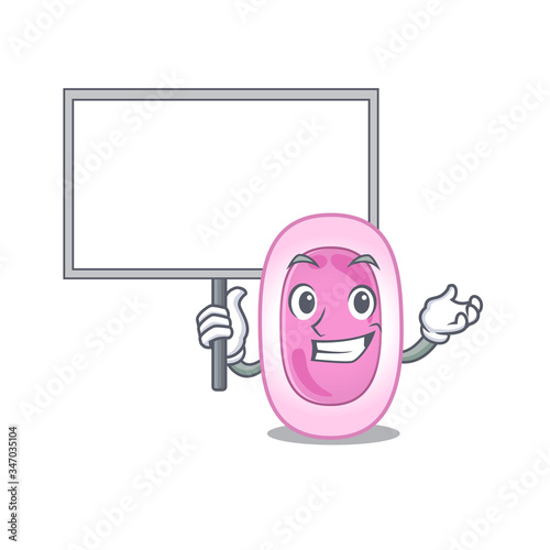 An icon of bordetela pertussis mascot design style bring a board photo