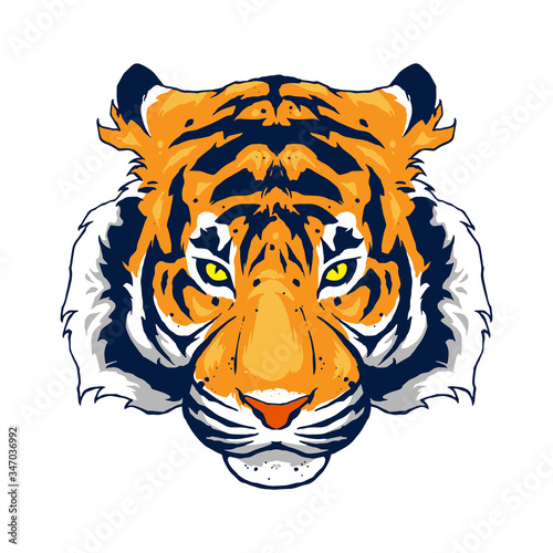 Tiger design as a graphic element