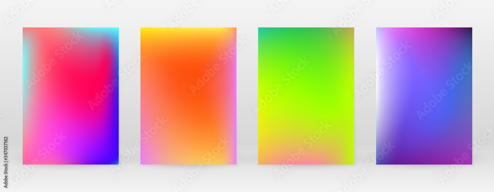 Pastel Soft. Rainbow Gradient Set Color Background