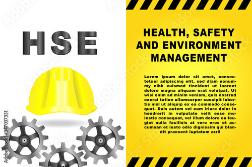 Health, Safety and Environment Management (HSE) vector