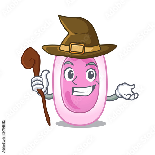 Bordetela pertussis sneaky and tricky witch cartoon character