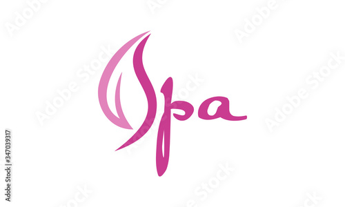 Spa and beauty skin care logo design vector 