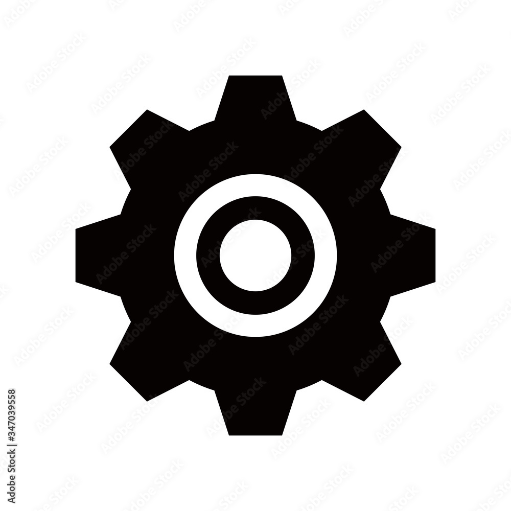 Gear vector icon. Gear icon. Setting icon, Fix service icon