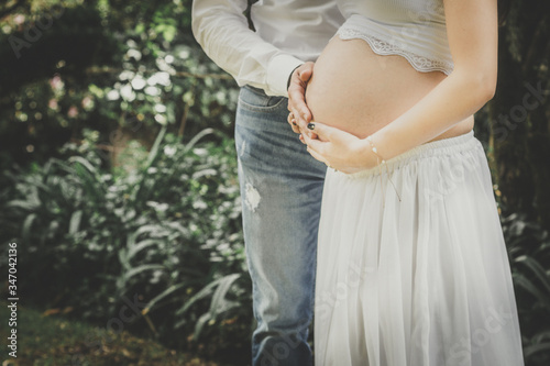 pregnant woman in the park