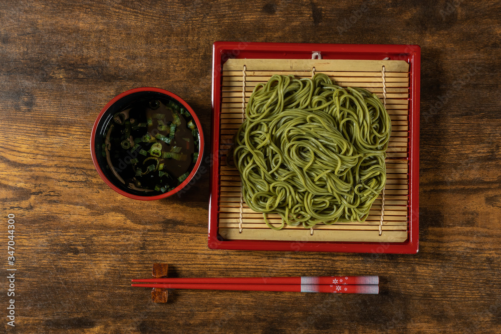 新そば Newly made raw soba Japanese foods 新そば Newly made raw soba Japanese foods