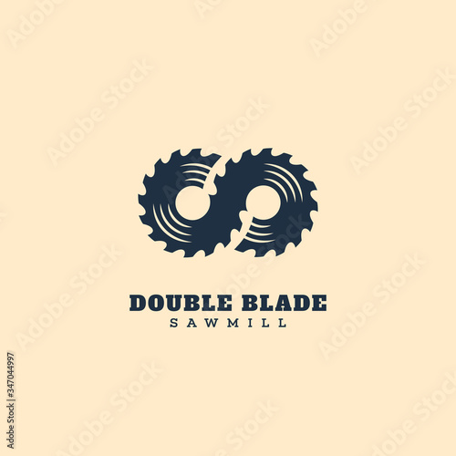 Double blade logo