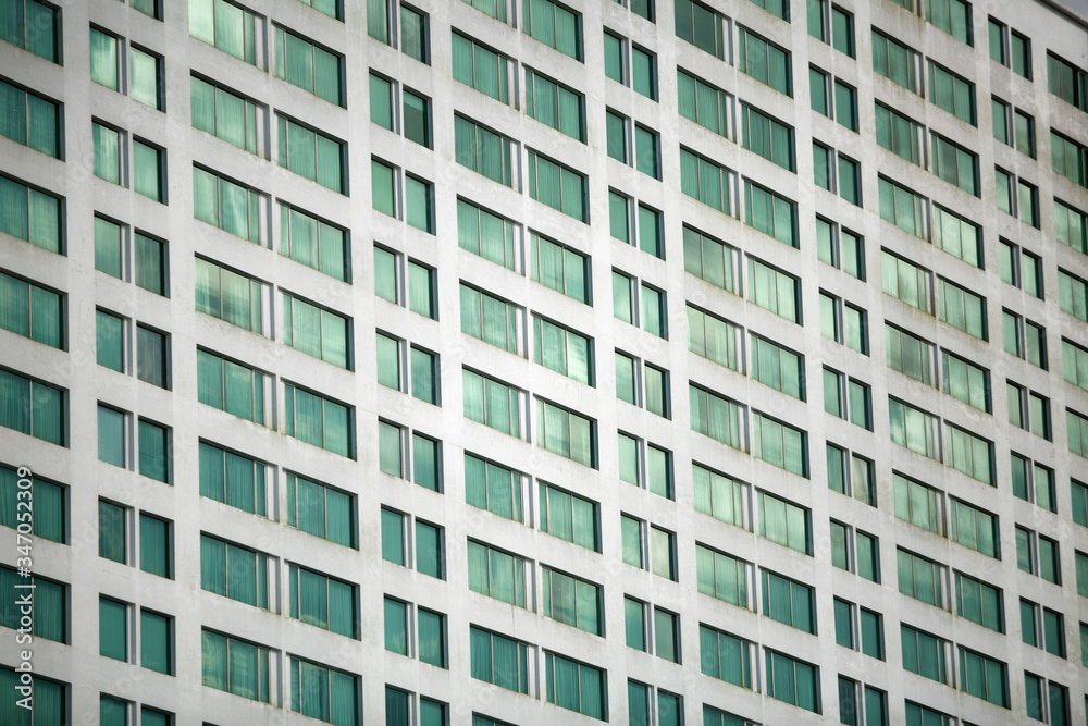View of windows and glass of a generic office building View of windows and glass of a generic office building