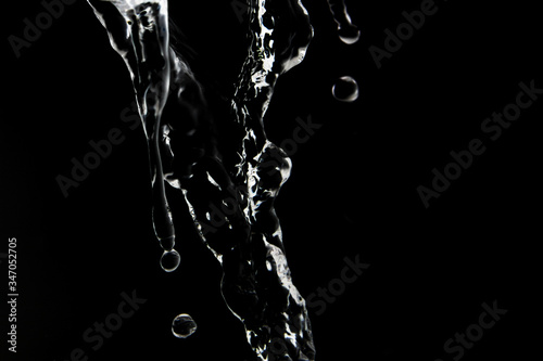 Colorless water as background