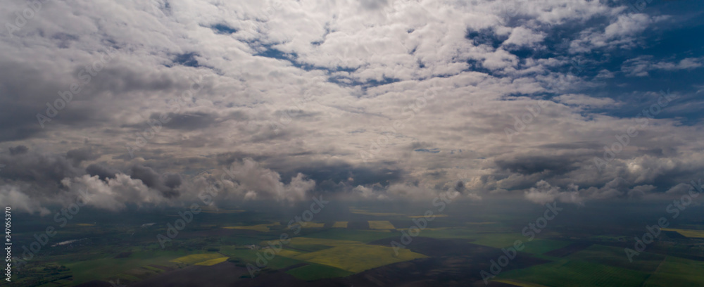 Obraz premium Aerial View of Spring Lanes