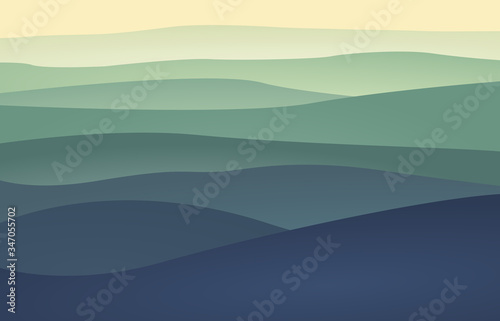 Background landscape mountains and forest  . illustration.