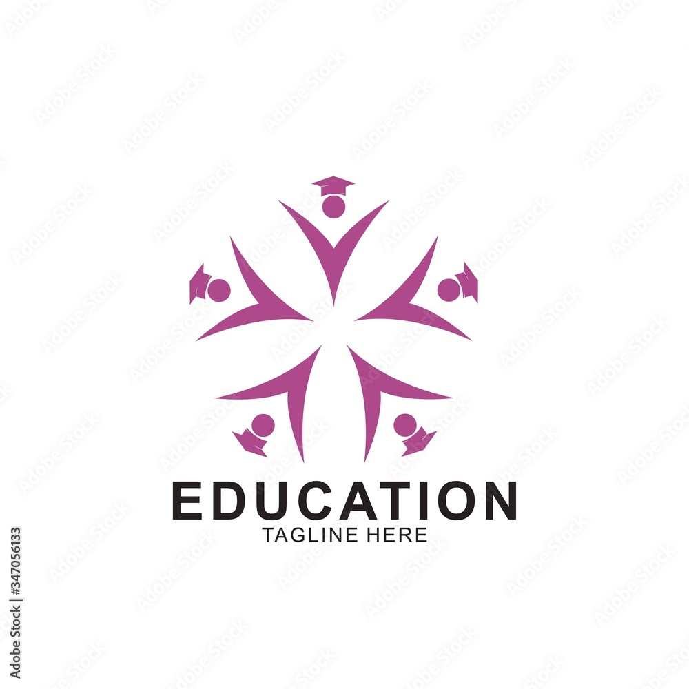Education logo design with modern concept Education logo design with modern concept