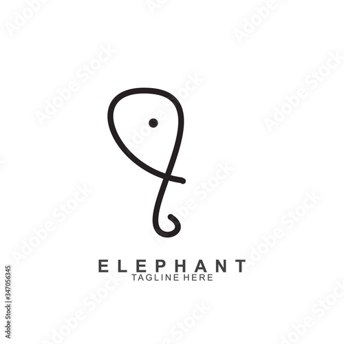 Elephant Logo Design with modern concept