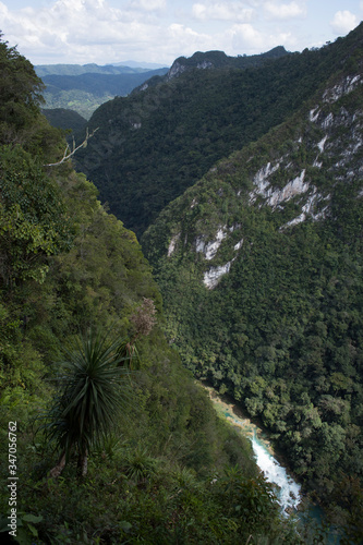 mountain landscape with river