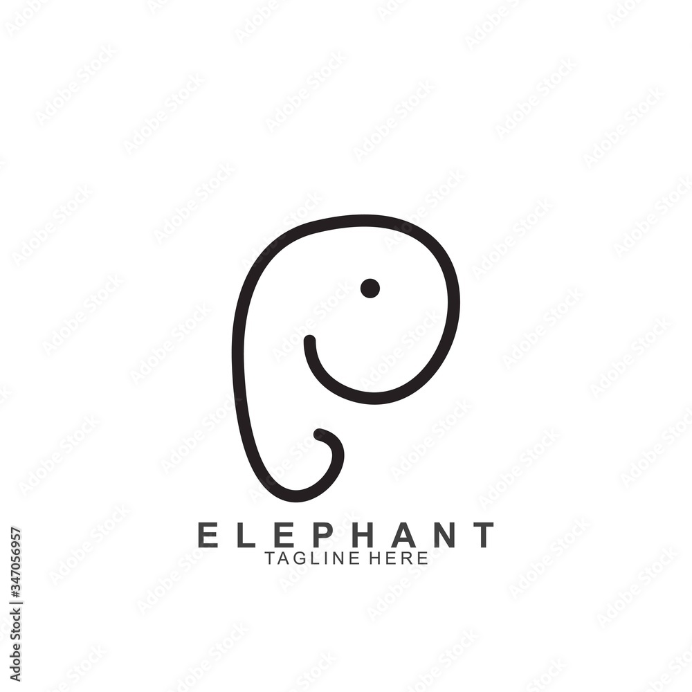 Elephant Logo Design with modern concept