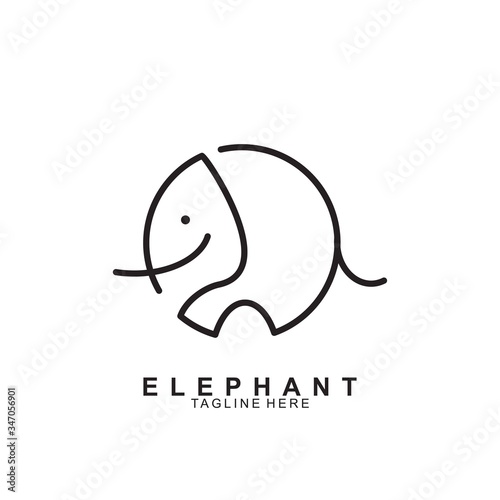 Elephant Logo Design with modern concept