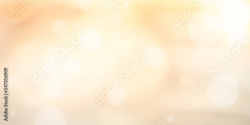 Light bokeh on abstract gold background