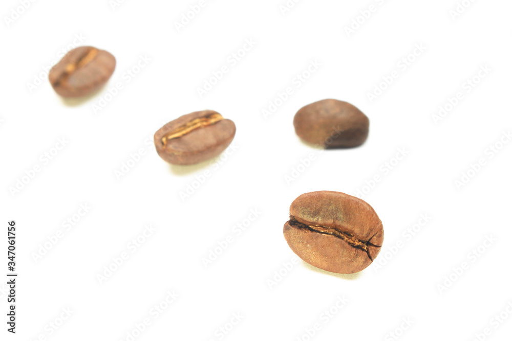 coffee beans. isolated on a white background coffee beans. isolated on a white background