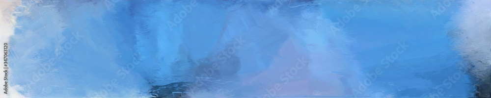 abstract graphic element with horizontal graphic background with corn flower blue, light gray and sky blue colors