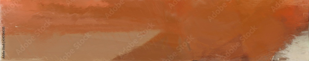 abstract natural long wide horizontal background with sienna, tan and rosy brown colors
