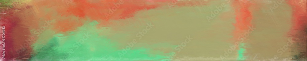 abstract graphic element with horizontal graphic background with dark khaki, sienna and pastel green colors