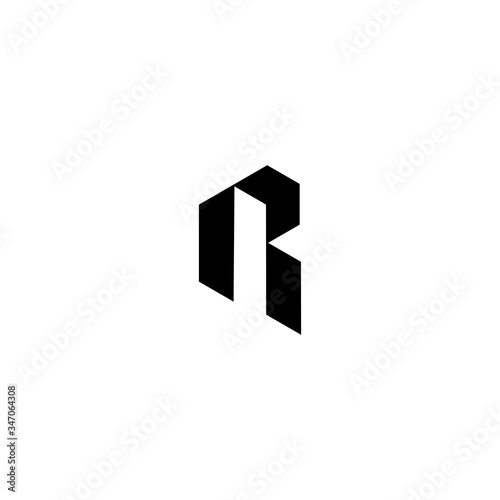 R Letter Logo Design Vector Template
