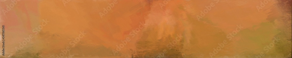 abstract graphic element with long wide horizontal background with peru, brown and chocolate colors