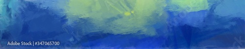 abstract natural long wide horizontal background with strong blue, dark sea green and cadet blue colors