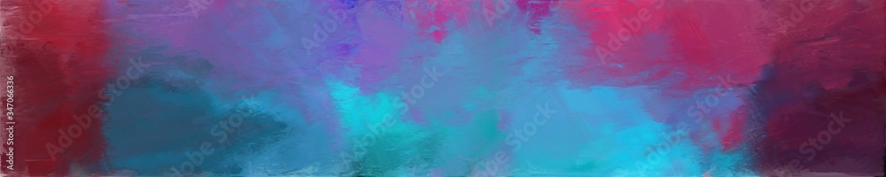 abstract graphic element with long wide horizontal background with steel blue, old mauve and moderate pink colors