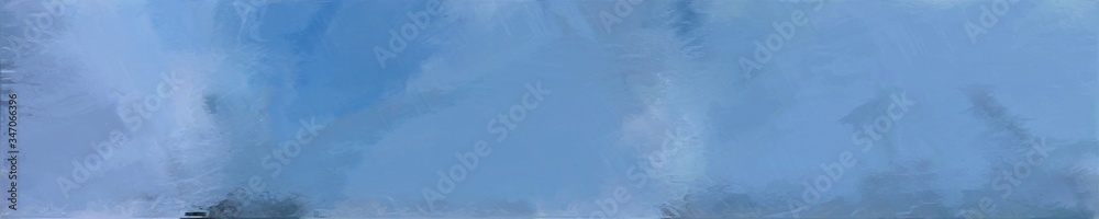 abstract natural long wide horizontal graphic background with cadet blue, light steel blue and teal blue colors