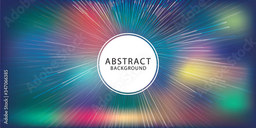 Vector abstract background with a colored dynamic waves, line and particles. Illustration in minimalist style