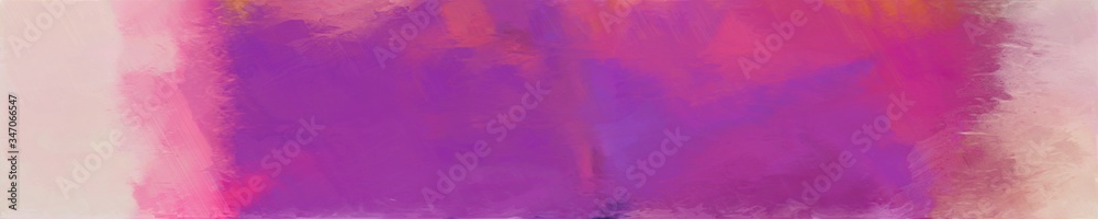 abstract natural long wide horizontal graphic background with mulberry , baby pink and pale violet red colors