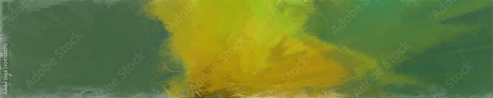 abstract natural long wide horizontal background with dark olive green, dark golden rod and olive drab colors