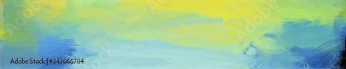abstract natural long wide horizontal graphic background with dark sea green, dark khaki and pastel blue colors