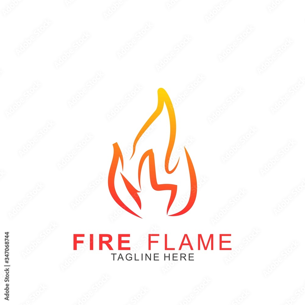 Fire logo with modern concept Fire logo with modern concept