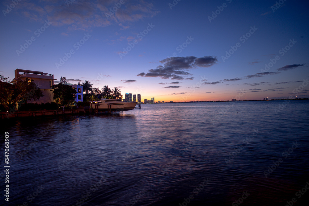 Skyline view of Miami Florida. Miami Florida.