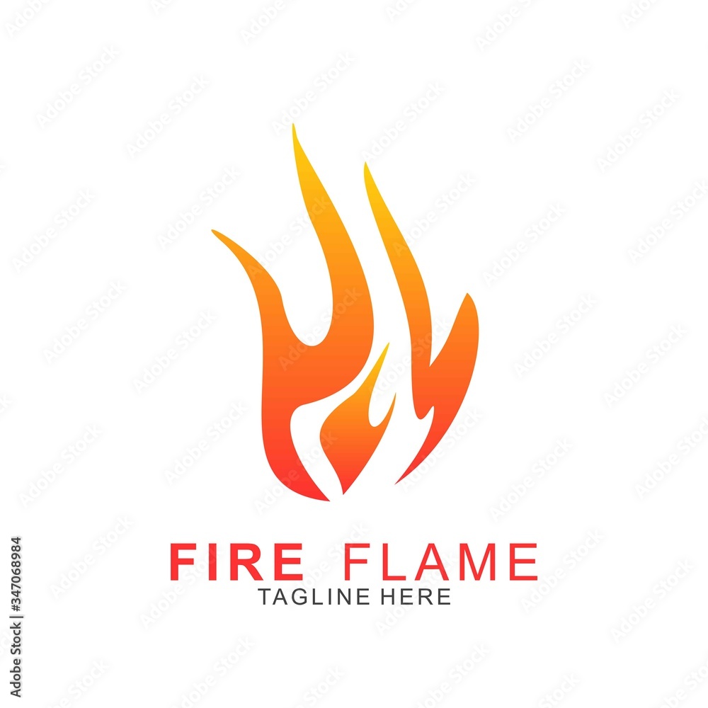 Fire logo with modern concept Fire logo with modern concept
