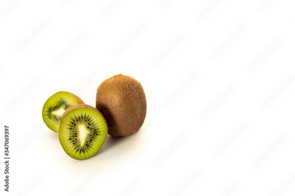 Obraz premium isolated kiwi on a white background
