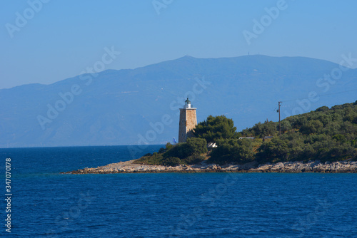 Volos area  Greece  the villages of Trikeri  Ag. Kyriaki and the lighthouse of Trikeri