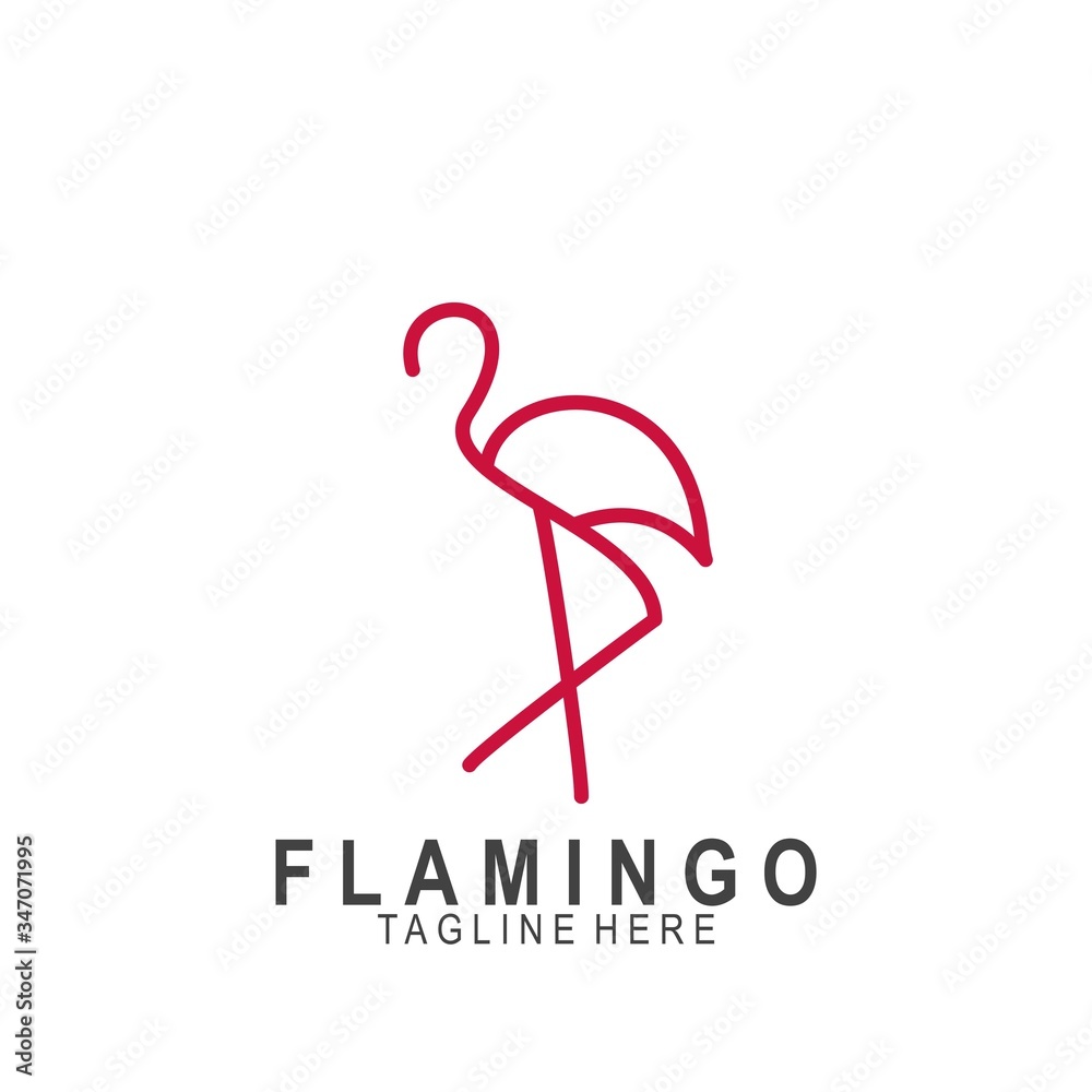 Flamingo logo with modern design