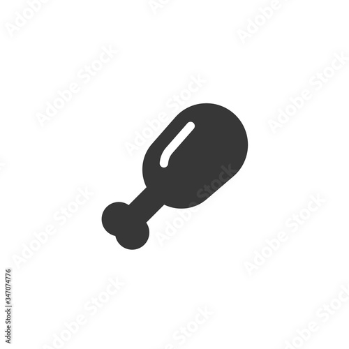 chicken drumstick icon vector illustration for website and graphic design